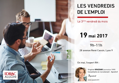 Les Vendredis de l'emploi : 19 mai 2017 - Lyon 