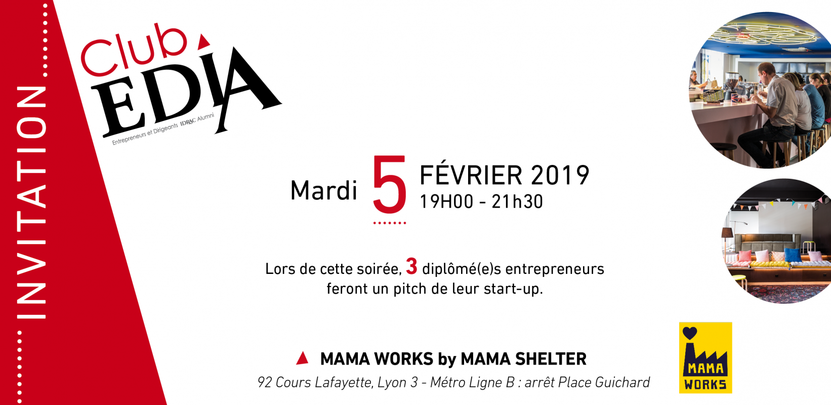 Club EDIA Lyon : mardi 5 février 2019