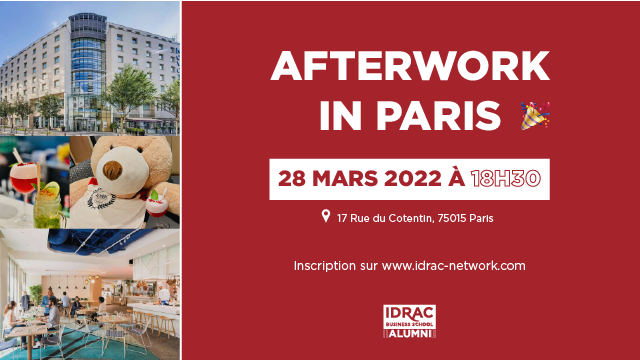 Rendez-vous le 28/03 pour un afterwork à PARIS ! 🎉 
