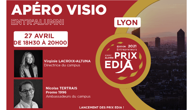 LYON : Apéro visio entr'Alumni spécial prix EDIA !