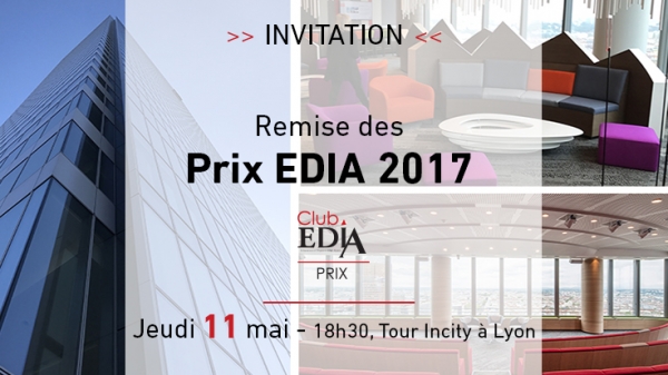 Remise des Prix EDIA 2017 - 11 mai à Lyon 