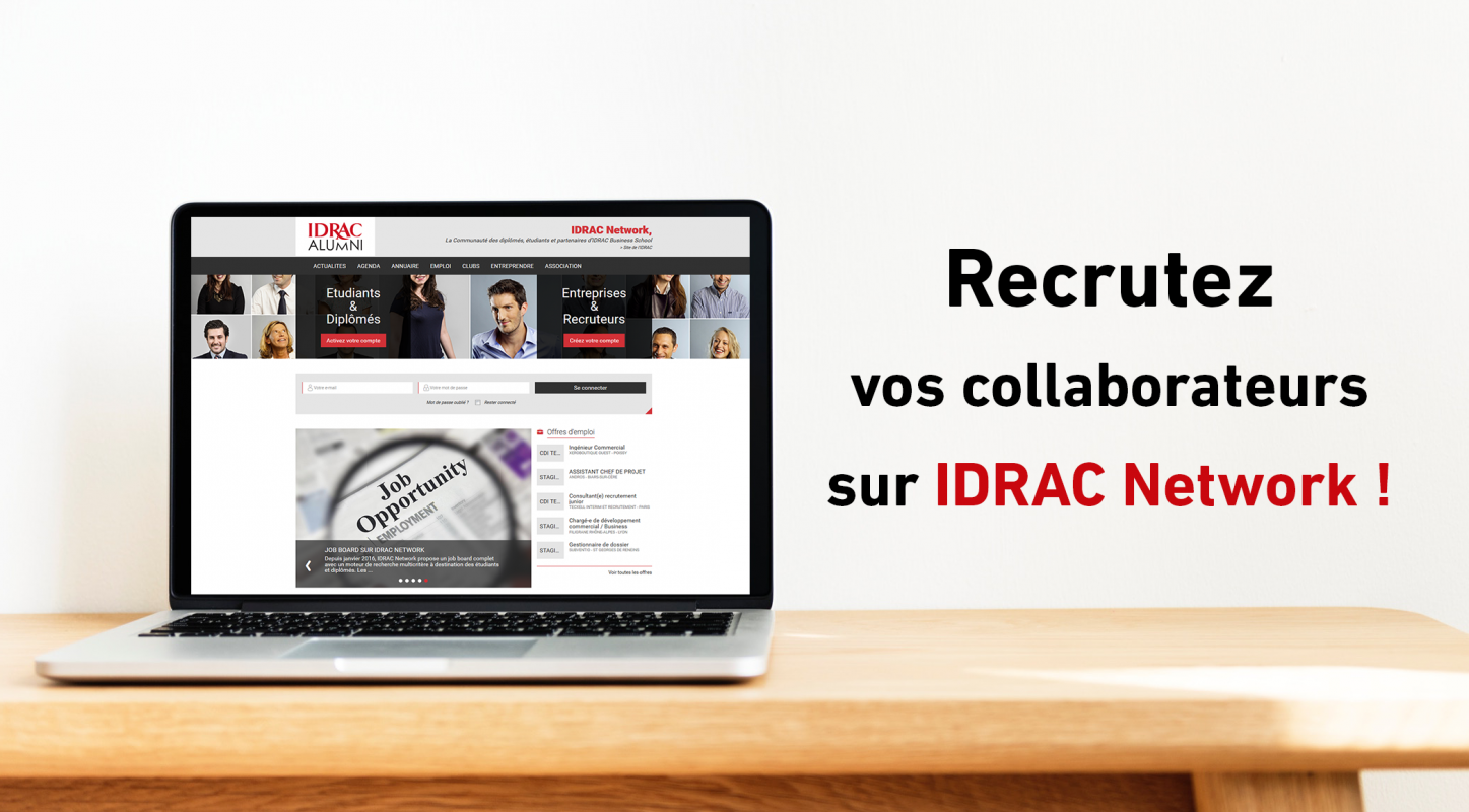 Recrutez vos collaborateurs sur IDRAC Network !