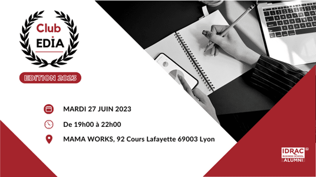 Club EDIA 🌟 : Les retrouvailles à Lyon ! RDV le 27/06/23
