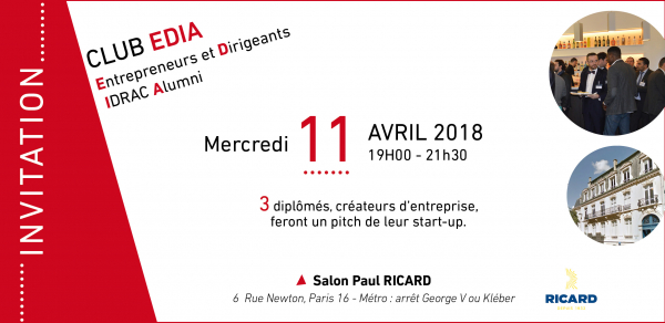 Club des Entrepreneurs et Dirigeants Paris: 11 avril 2018