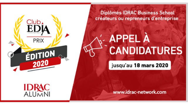 Prix EDIA 2020 : l'appel à candidatures est lancé !