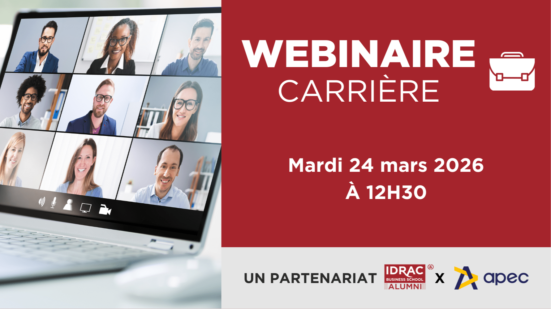Webinaire APEC :laptop: : Booster votre carrière grâce au réseau - RDV le 24/03/26